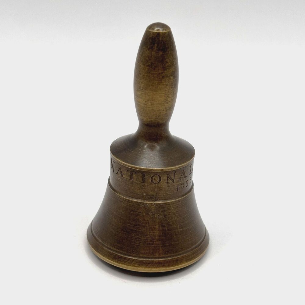 Vintage 1970 National Acme 1895 - 1970 75th Anniversary Mini Brass Bell